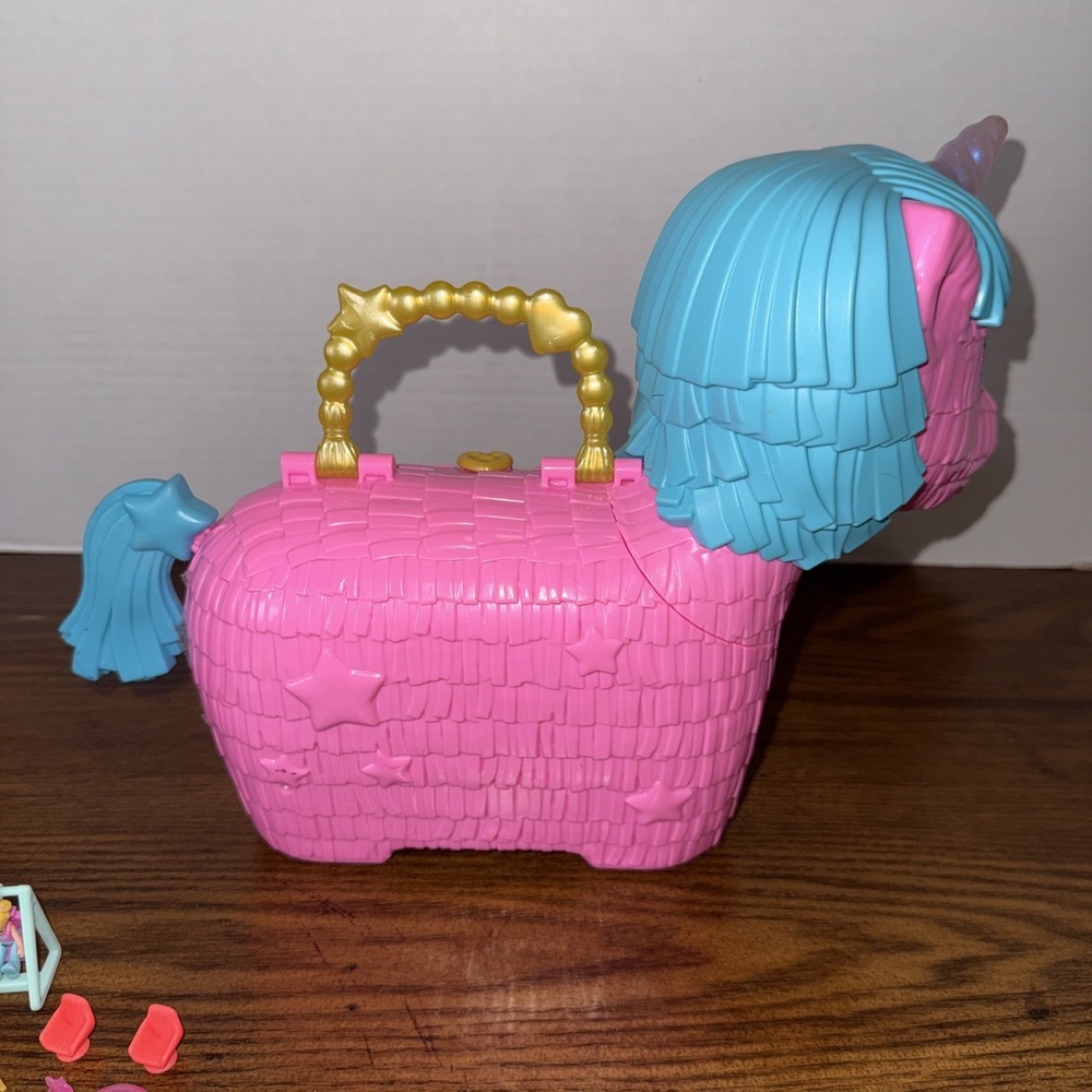 Polly Pocket 35th Anniversary Unicorn Partyland Playset Some Accessories Include - Picture 4 of 6